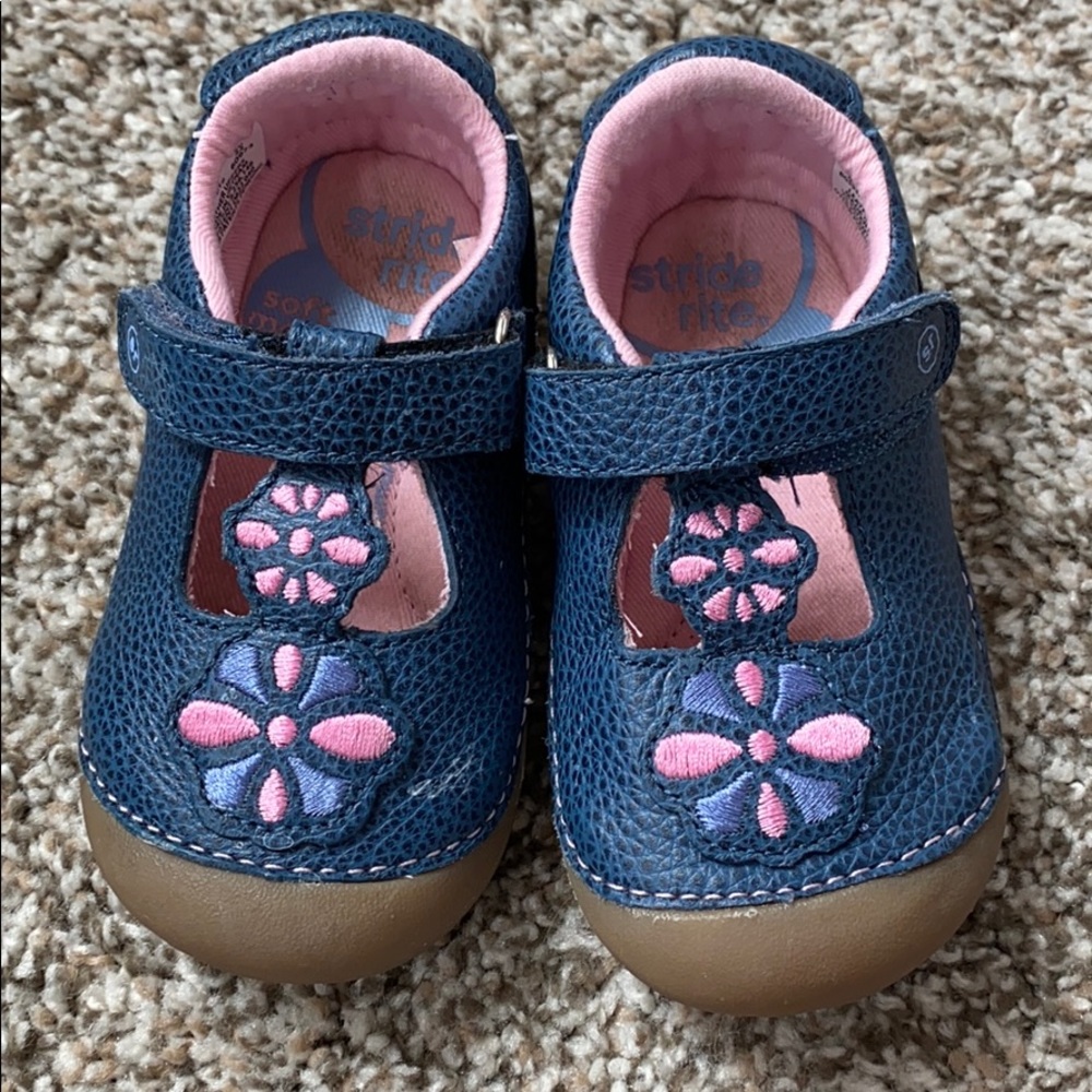 Stride Rite Navy Shoes Soft Motion